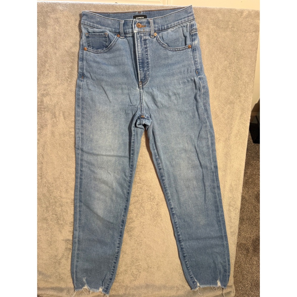 Women's Express Slim High Rise Jeans Light Wash 4R